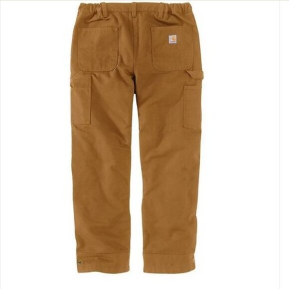 Carhartt Washed Duck Insulated Pant Tall Loose Fit Zip Leg OB5471-M Men’s L, - Picture 2 of 6